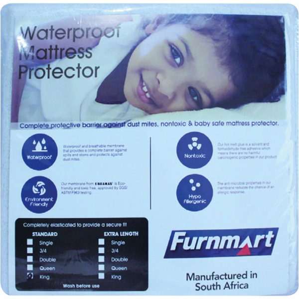 Picture of Waterproof M/Fibre 183cm Mattress Protector