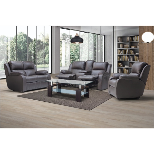 Picture of Mystic 3Pce Lounge Suite Brown