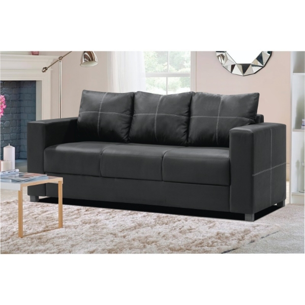 Picture of Phillip 3 Seater Couch  - Black