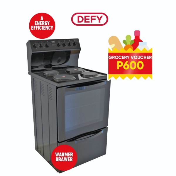 Picture of Defy 4 Plate Stove Kitchenaire Black DSS694+P600 VOUCHER