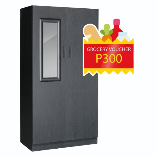 Picture of Milano 2 Door Robe   Black+ P300 VOUCHER