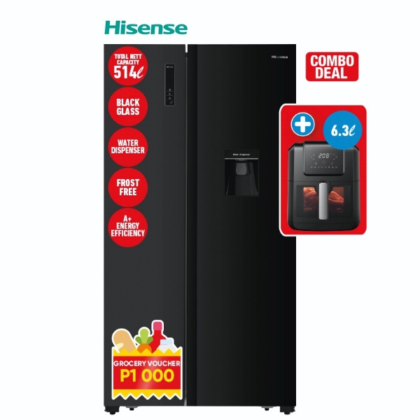 Picture of Hisense Fridge H670SMIB WD + Air Fryer H06AFBK+P1000 VOUC