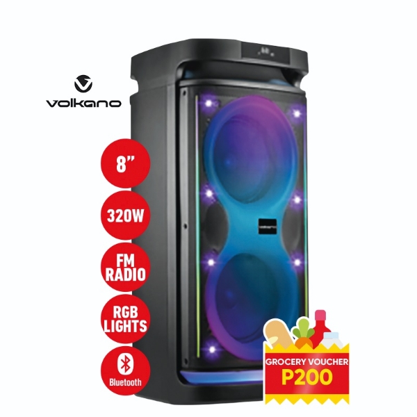 Picture of Volkano Party Speaker 8" Bluetooth 320W VK 3140BK+P200 VOUCH