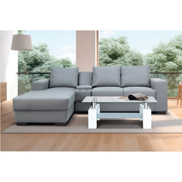 Picture of Lugano 3 Piece Chaise Lounge Suite with Console