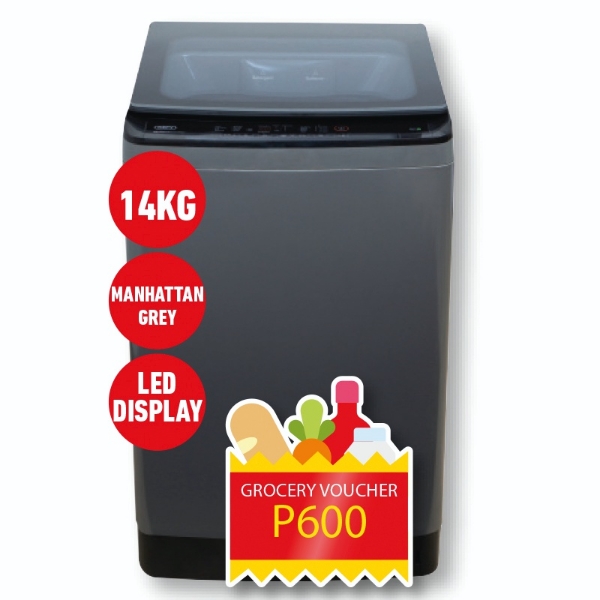 Picture of Defy Washing Machine Top Loader 14Kg Grey DTL160+P600 VOUCHE