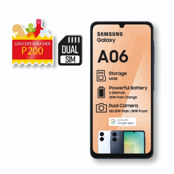 Picture of Samsung Cellphone A06 SM A065+P200 VOUCHER