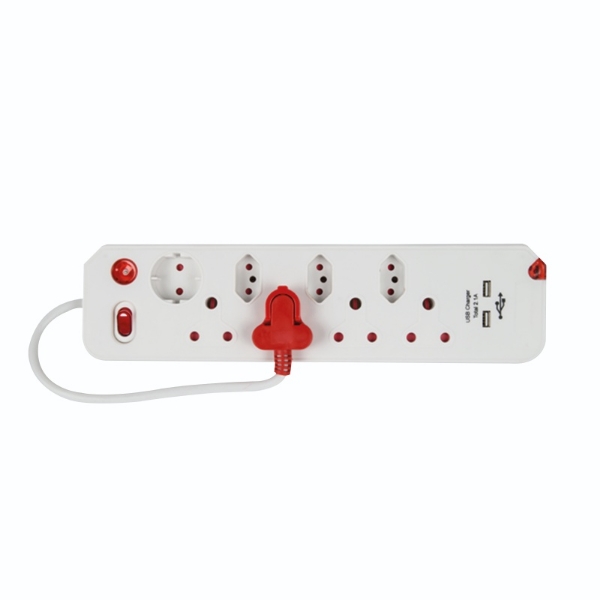 Picture of Electricmate Surge 8 Way Multi plug + USB CRE014