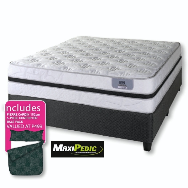 Picture of Maxipedic Healthy Sleep 152cm Queen Plush Base Set+Comforter